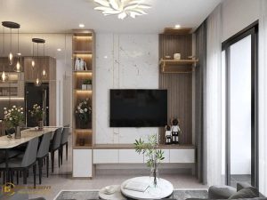 Thi công trọn gói căn hộ MDF cốt xanh chống ẩm melamine