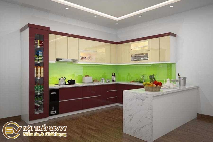 Thiết Kế Thi Công Tủ Bếp Acrylic Tại Bắc Ninh