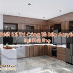 Thiết Kế Thi Công Tủ Bếp Acrylic Tại Phú Thọ