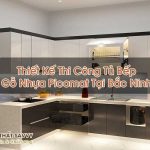 Thiết Kế Thi Công Tủ Bếp Gỗ Nhựa Picomat Tại Bắc Ninh