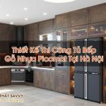 Thiết Kế Thi Công Tủ Bếp Gỗ Nhựa Picomat Tại Hà Nội