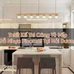 Thiết Kế Thi Công Tủ Bếp Gỗ Nhựa Picomat Tại Hải Dương