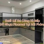 Thiết Kế Thi Công Tủ Bếp Gỗ Nhựa Picomat Tại Hải Phòng