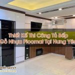 Thiết Kế Thi Công Tủ Bếp Gỗ Nhựa Picomat Tại Hưng Yên