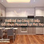 Thiết Kế Thi Công Tủ Bếp Gỗ Nhựa Picomat Tại Phú Thọ
