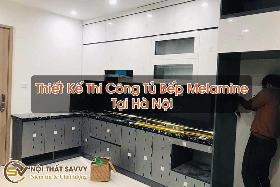 Thiết Kế Thi Công Tủ Bếp Melamine Tại Hà Nội Thiết Kế Thi Công Tủ Bếp Melamine Tại Hà Nội