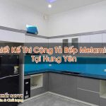 Thiết Kế Thi Công Tủ Bếp Melamine Tại Hưng Yên