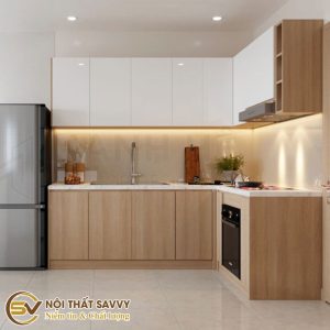 Tủ Bếp Gỗ Công Nghiệp CN001