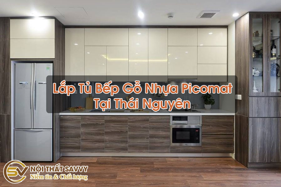 Tủ Bếp Gỗ Nhựa Picomat Tại Thái Nguyên
