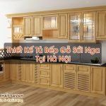 Tủ Bếp Gỗ Sồi Nga Tại Hà Nội